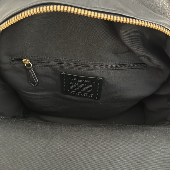 COACH mini Charlie Backpack - Signature Black and Brown - Picture 6 of 7